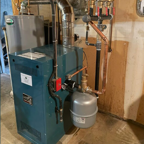Professional boiler installation by Domino's Boiler Replacement on Long Island