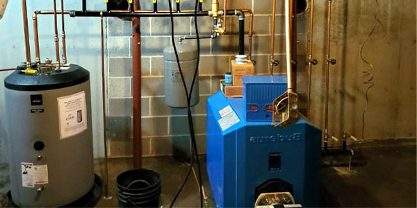 New boiler installation in a Long Island home