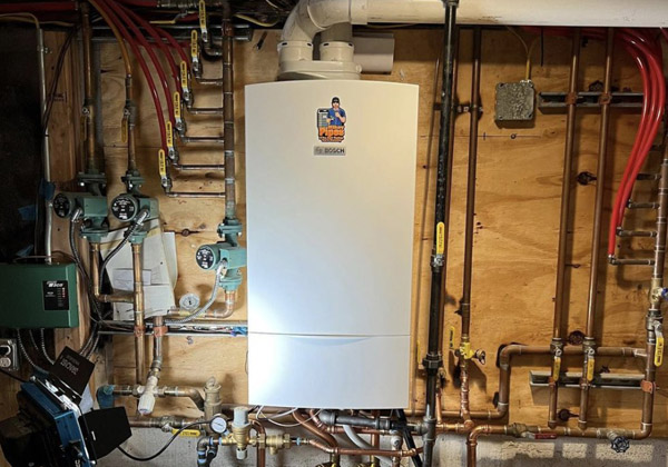 Bosch Greenstar boiler replacement and installation on Long Island by Domino's Boiler Replacement